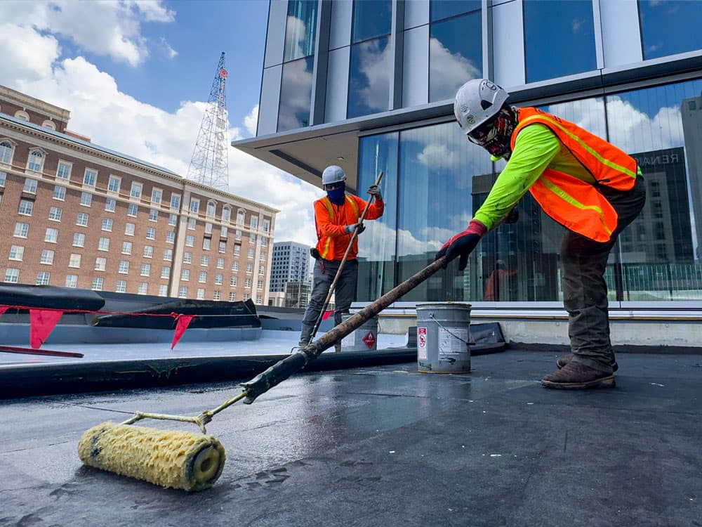 Commercial roofing inspection