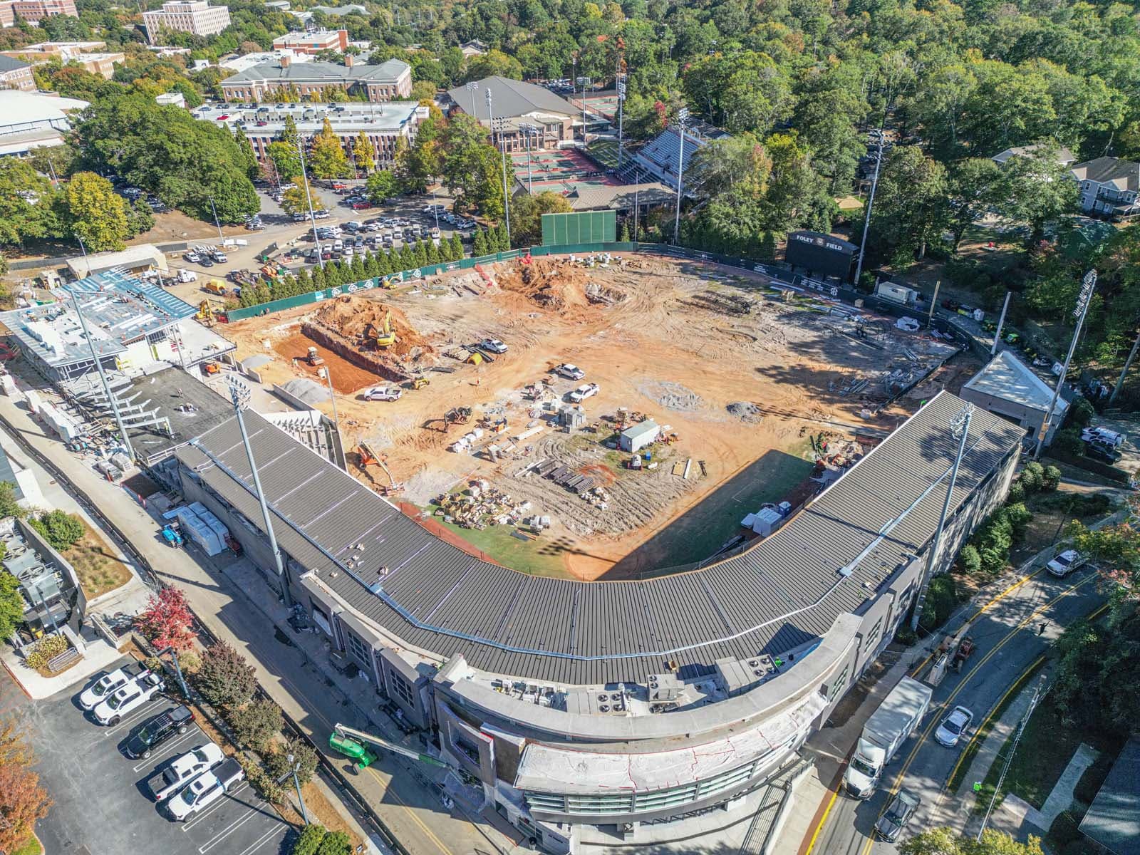 Foley Field Stadium commercial roofing project