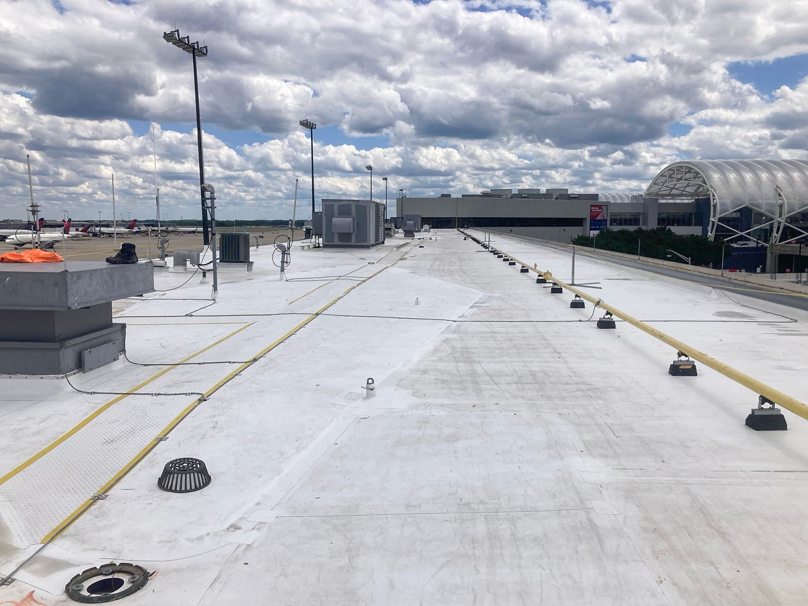 Atlanta Airport Terminal commercial roofing project